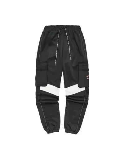 Pantaloni cargo colorblock da donna - Bianco / Nero