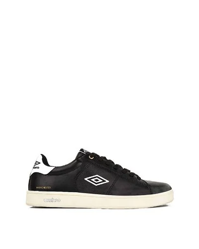 Manchester UK classic lace-up sneakers with logo - Black