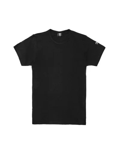 T shirt 2 needles stitching combed jersey - Black