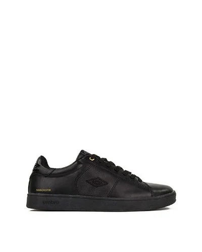 Manchester UK classic lace-up sneakers with logo - Black