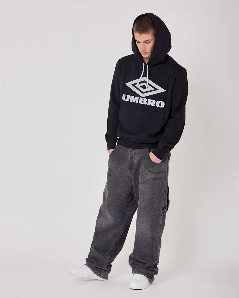 Vetements Black Umbro Edition Oversized Hoodie