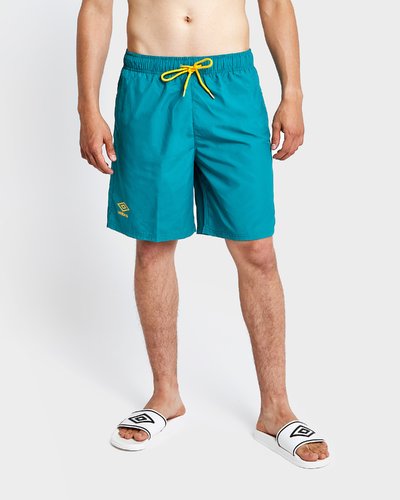 Beach short with contrasting laces - Dark Green