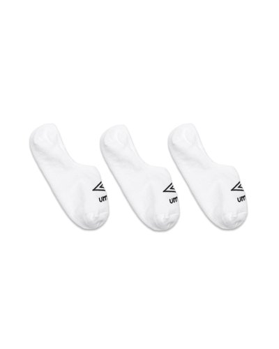 3 pack invisible socks - White