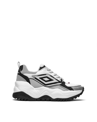 Konseki-5 – Panel design chunky sneakers - Silver