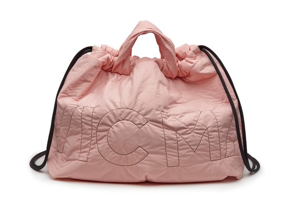 Penelope<br />Branded pink nylon bag/backpack