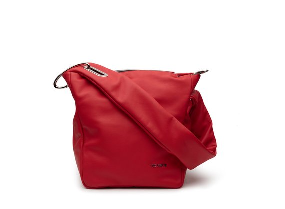 Gea<br />Red one-shoulder bucket bag