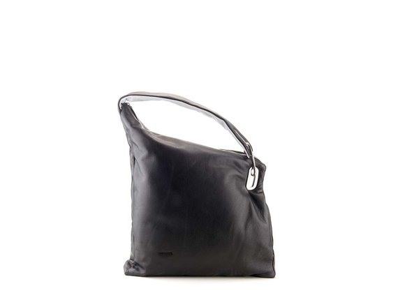 Gilda<br />Black one-shoulder shopper bag