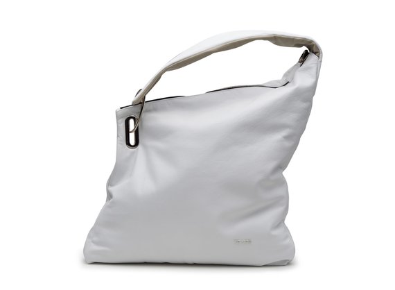 Gilda<br />White one-shoulder shopper bag