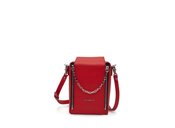Tess<br />Red cube shoulder bag