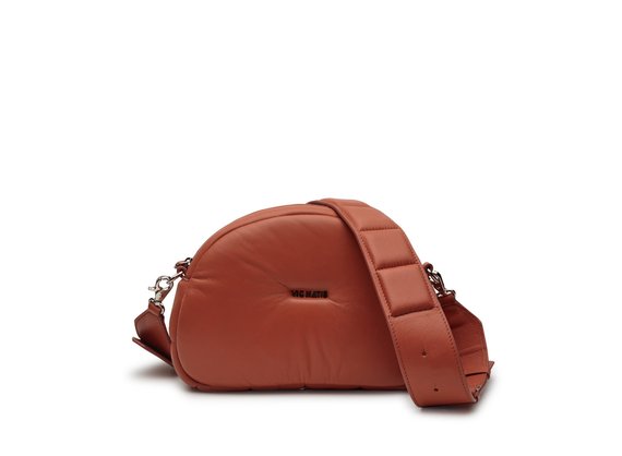 Babs Big<br />Brick-red leather shoulder bag - Brick