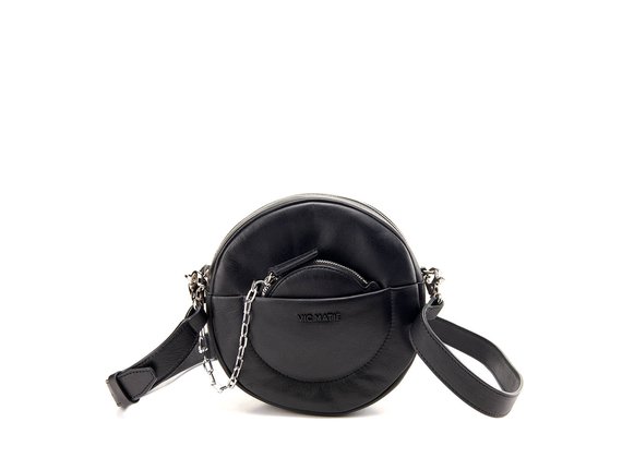 Blondie<br />Black circle bag with shoulder strap - Black
