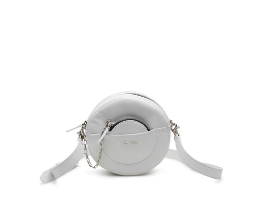 Blondie<br />White circle bag with shoulder strap
