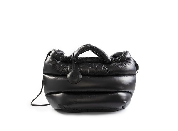 Blobby<br /> Black nylon bag/backpack