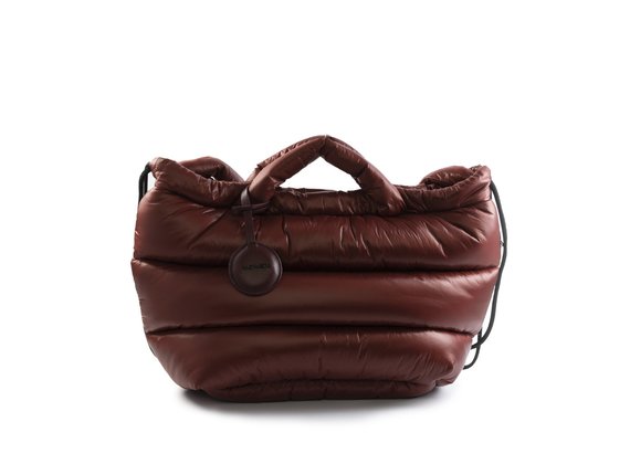 Blobby<br /> Burnt-brown nylon bag/backpack