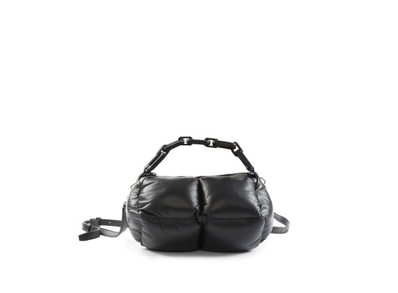 Asia<br />Black nappa leather clutch bag - Black