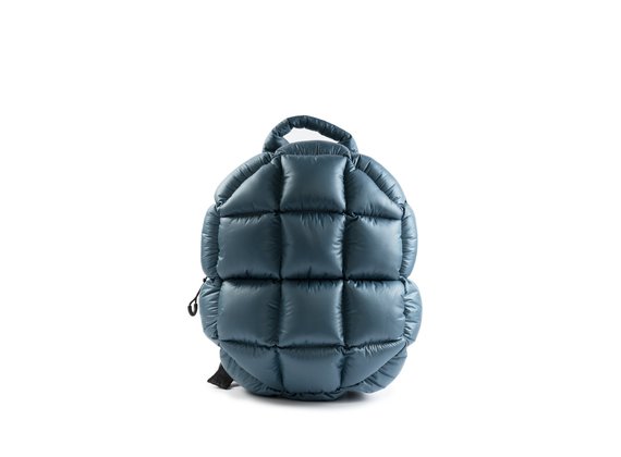Petra<br />Teal nylon turtle backpack - Petrolblau