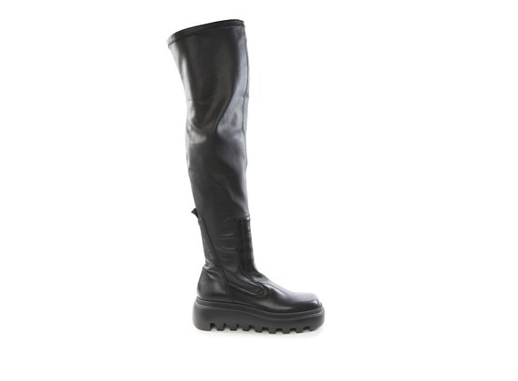 Gear black thigh-high boots - Black