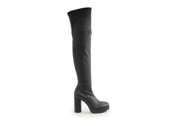 Ducky black thigh-high boots - Black