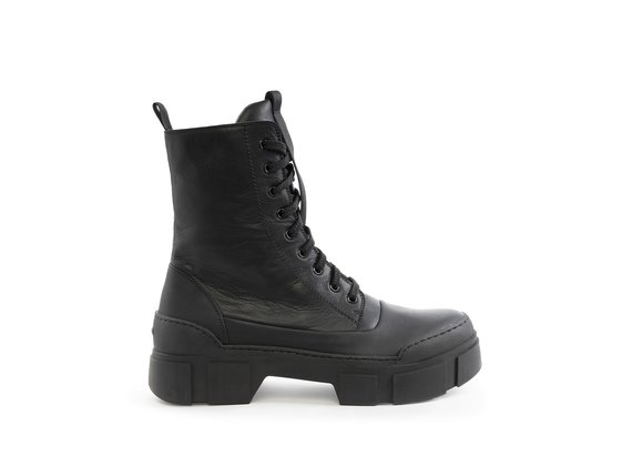 Men's Roccia black combat boots