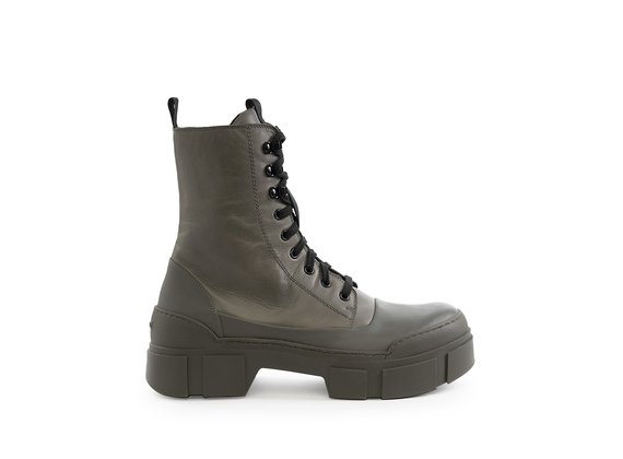 Men's Roccia anthracite/clay-grey combat boots - Dunkelgrau