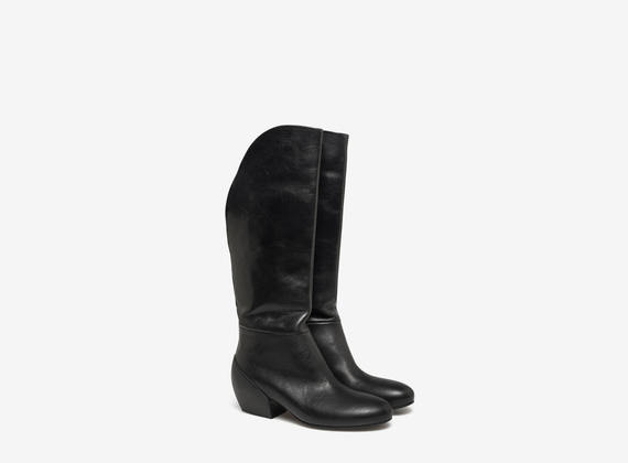 Boots with back opening - Black