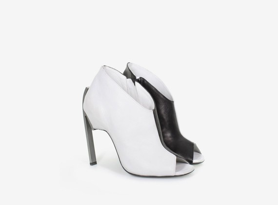 Open toe shoe - WHITE / BLACK