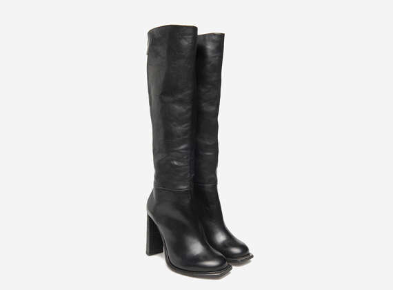 Metal toed boots - Black
