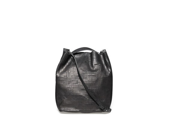 Bucket bag with a rigid strap - Black