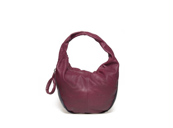 Bag with twisted handle - Burgundy