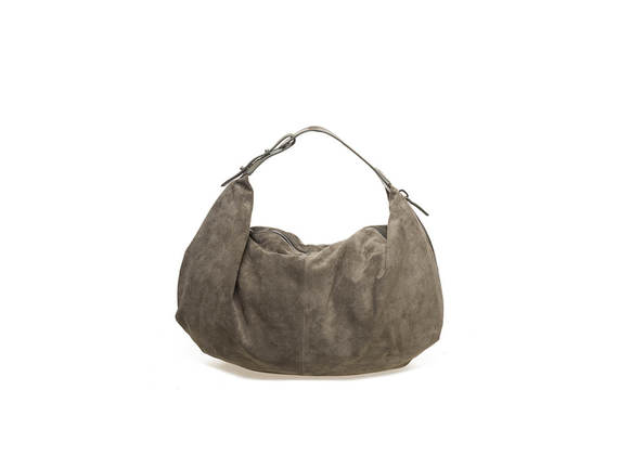 Military green suede bag - Military Green