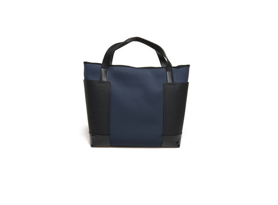 Blue neoprene shopping bag