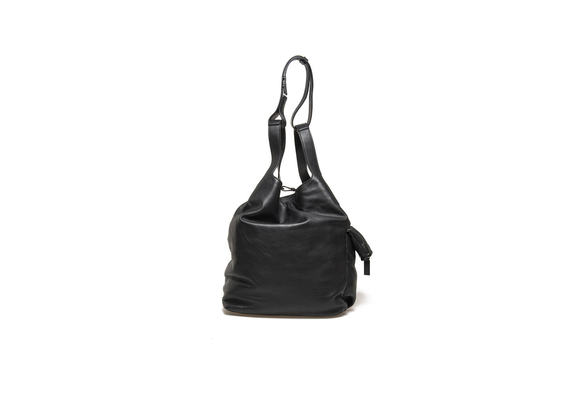 Black gym sack with side pocket