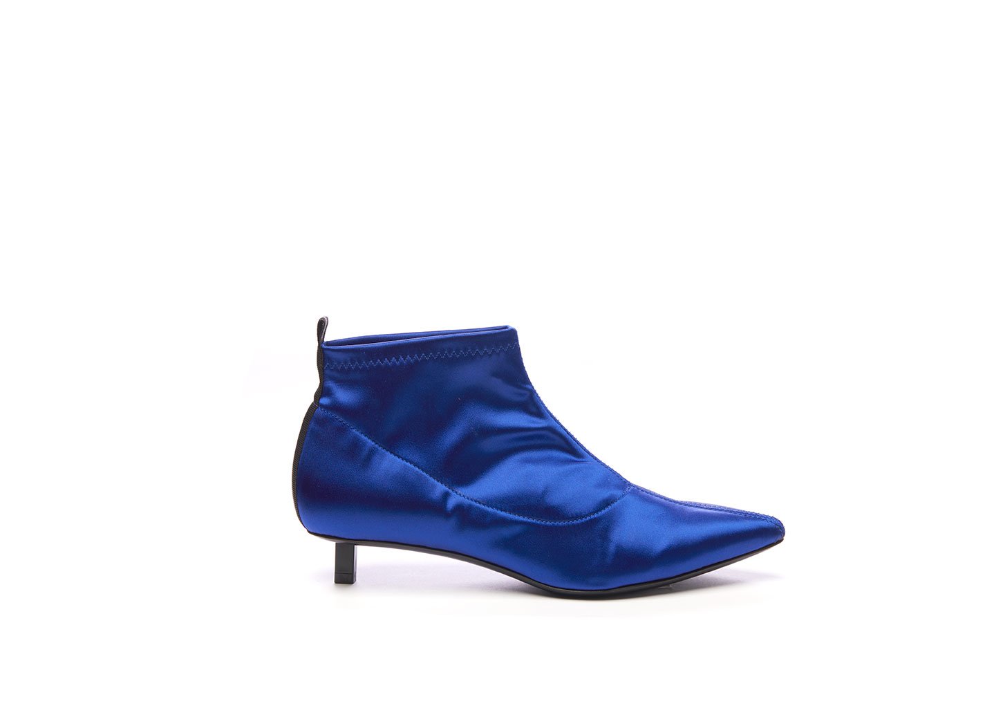 blue satin boots