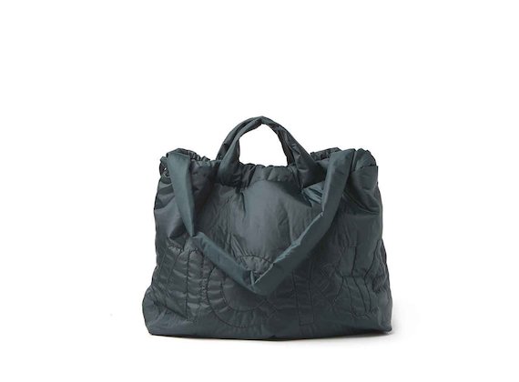 Penelope<br />packable dark green shopper backpack - Green