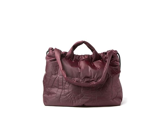 Penelope<br />burgundy packable shopper backpack