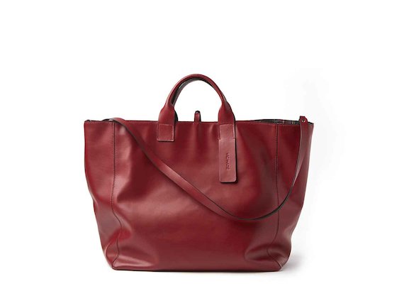 Violante<br />red reversible maxi shopper bag