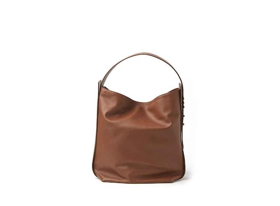 Viola<br />leather bucket bag - Brown