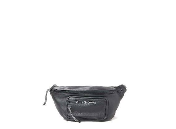 Andrea<br>Maxi bum bag and mini backpack - Black