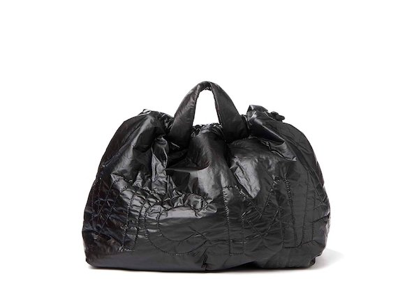 Penelope<br>Black nylon foldaway bag - Black