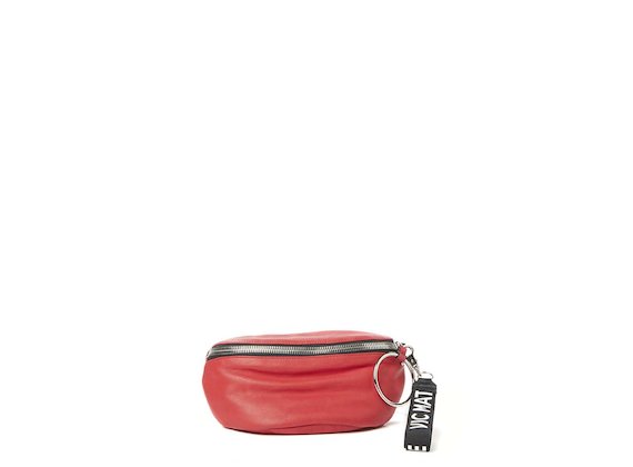 Ginger<br>Red bum bag with maxi ring - Red