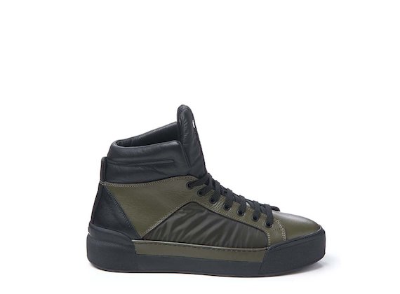 Sneakers kaki - Vert / Noir