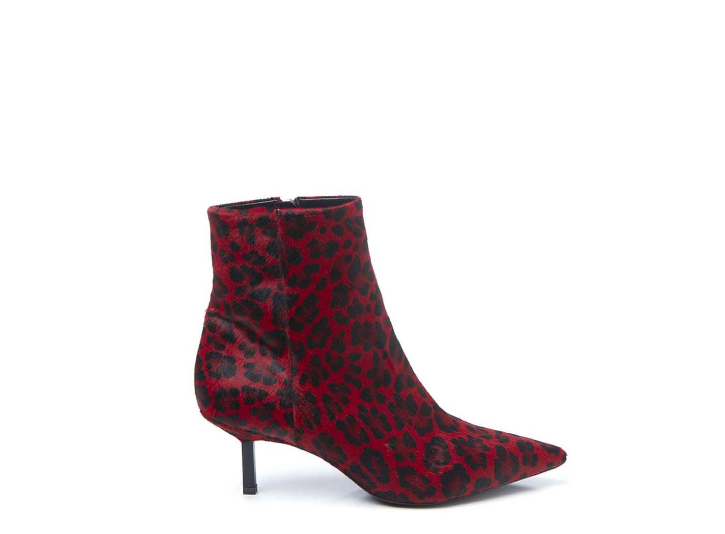 red leopard booties