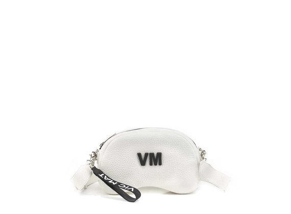 Babs Big L<br />White leather shoulder bag - White
