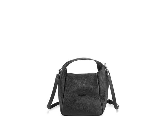 Lilibeth Small<br />Small black leather bucket bag - Black