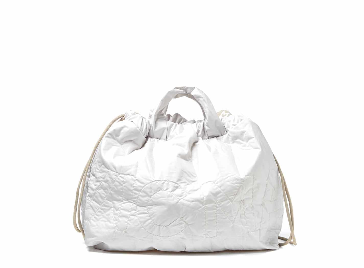 all white backpack