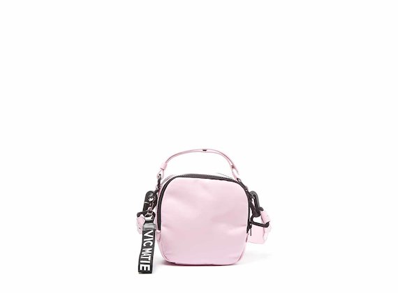 Clarissa<br />Rosafarbene Mini-Tasche mit 3D-Tragriemen - Pink