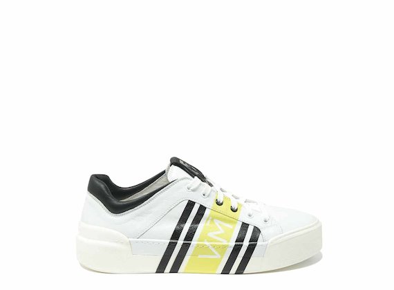 Trainers with enveloping yellow print - Multicolor