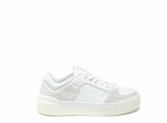 Trainers with rubber part - White
