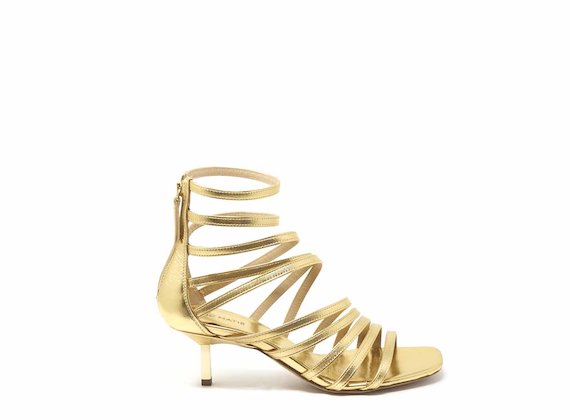 Sandales Spartiates Talon Aiguille Dor Sandales Spartiates Talon Aiguille Dor