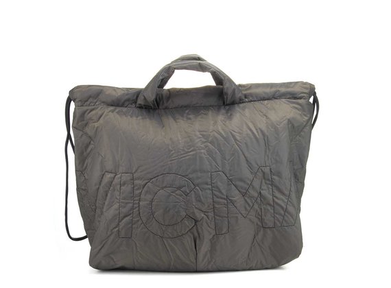 Penelope<br />Collapsible bag/backpack in khaki nylon - Green / Black